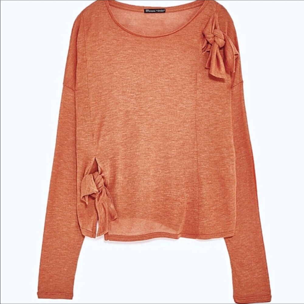 Zara Lightweight Knit Tie Knot Detail